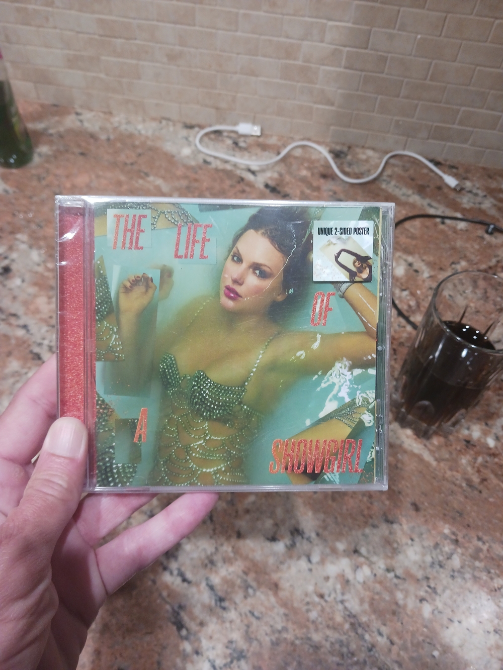 TAYLOR SWIFT "The Life Of A Showgirl" 2025 CD SEALED with Unique 2 Sided Poster!